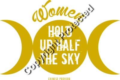 WomenHoldUpHalfTheSky Gold